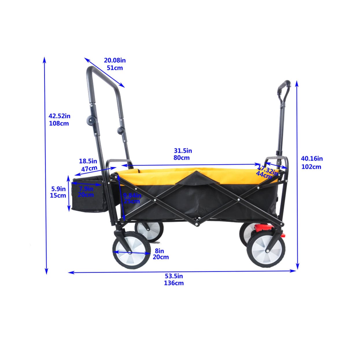 Folding station wagon outdoor multifunctional station wagon