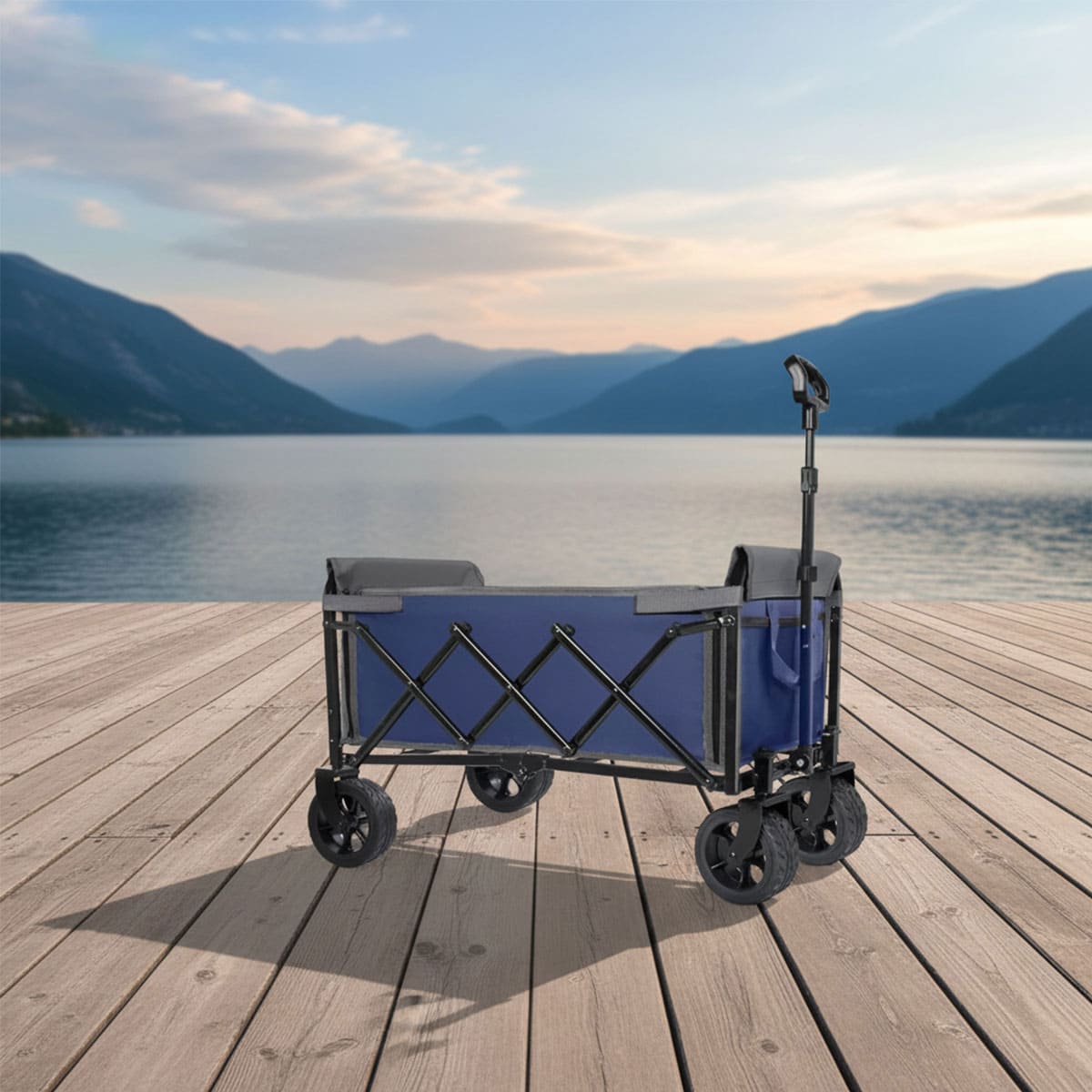 Lightweight Folding Utility Cart with Wheels