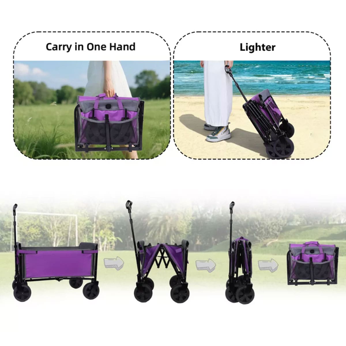 Lightweight Utility Camping Wagons Carts