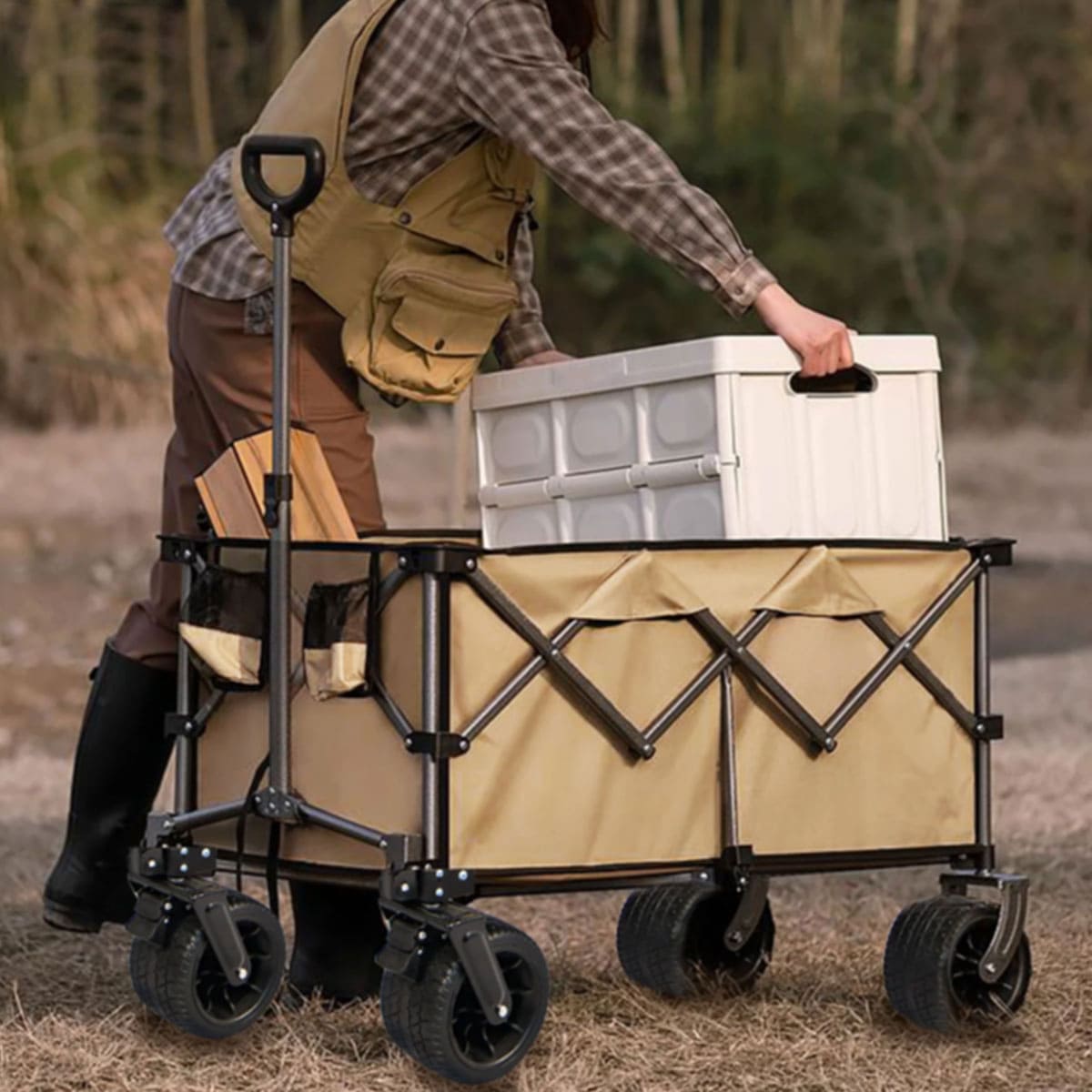 Heavy Duty Foldable Car For Camping