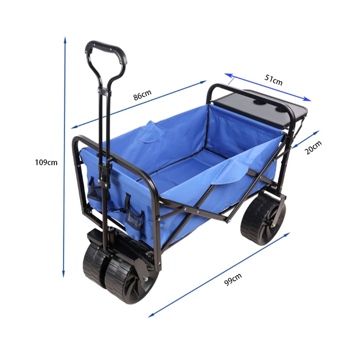 Outdoor Camping Foldable Wagon Cart