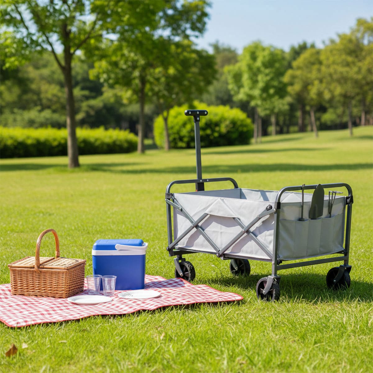Garden Wagon Utility Cart with Wheels