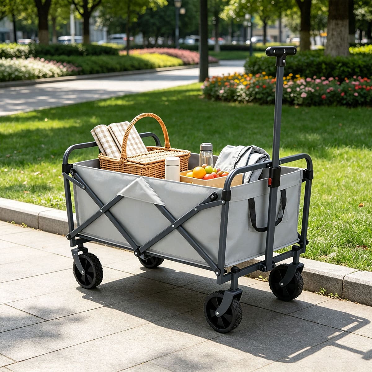 Garden Wagon Utility Cart with Wheels