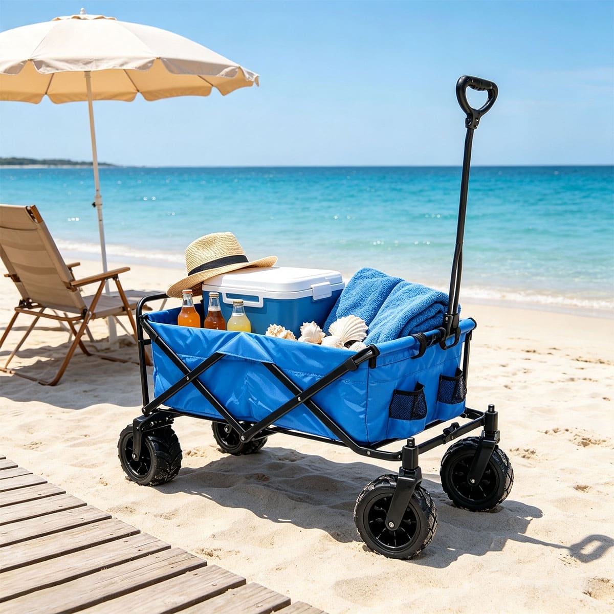 Four-Wheel Roll Container Storage Wagon