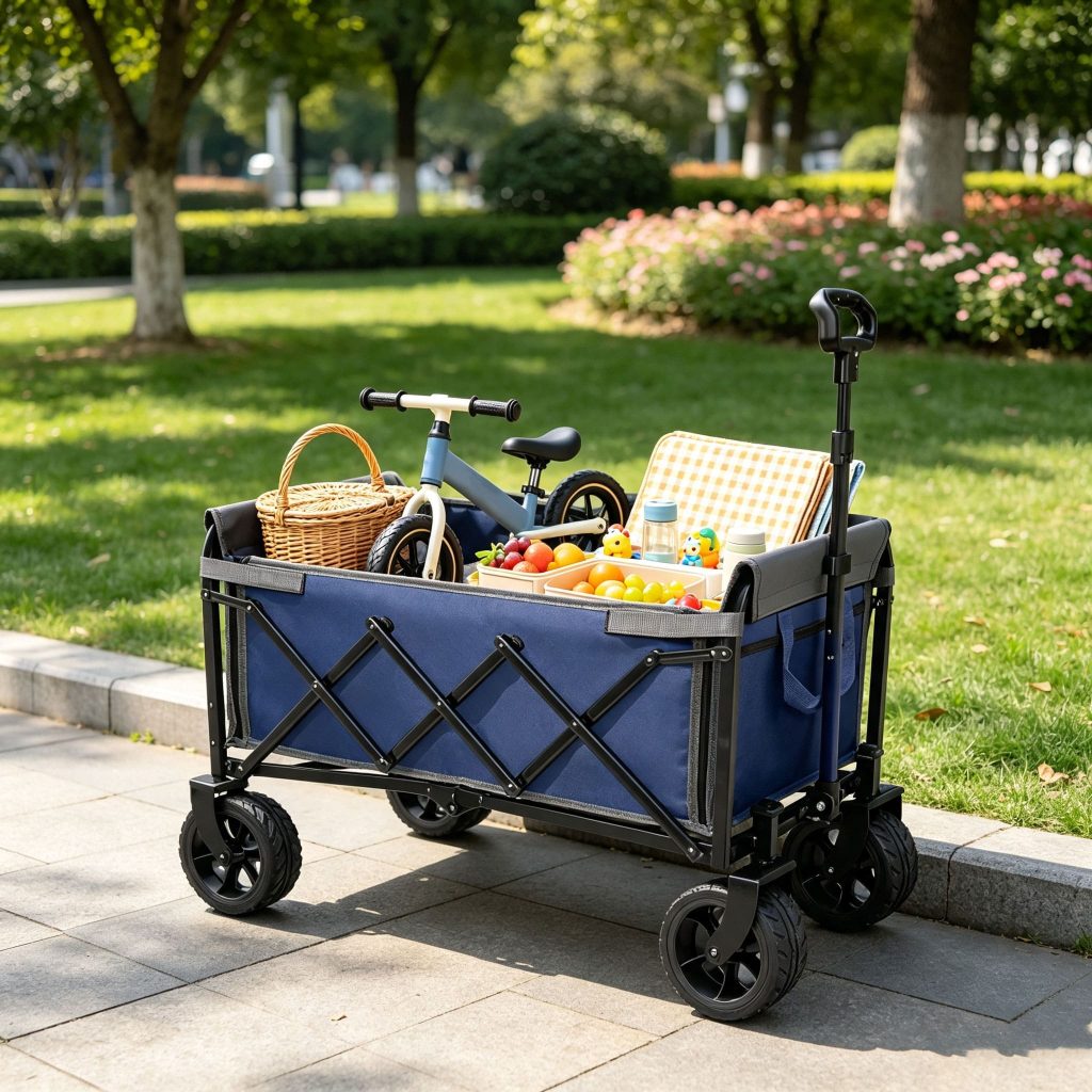 Lightweight Folding Utility Cart with Wheels