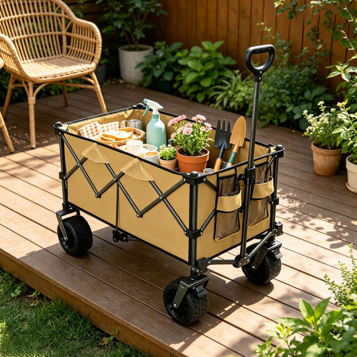 Heavy Duty Foldable Car For Camping