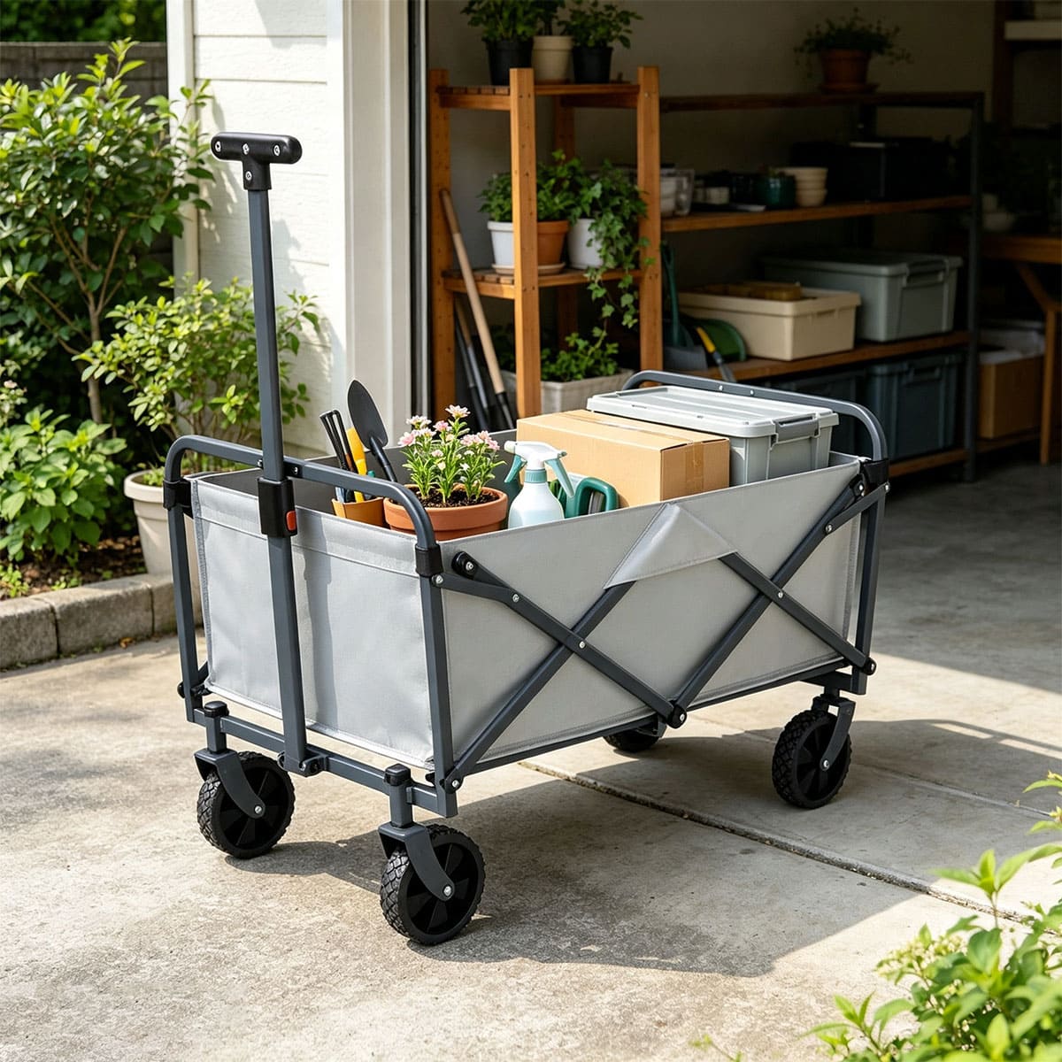 Garden Wagon Utility Cart with Wheels