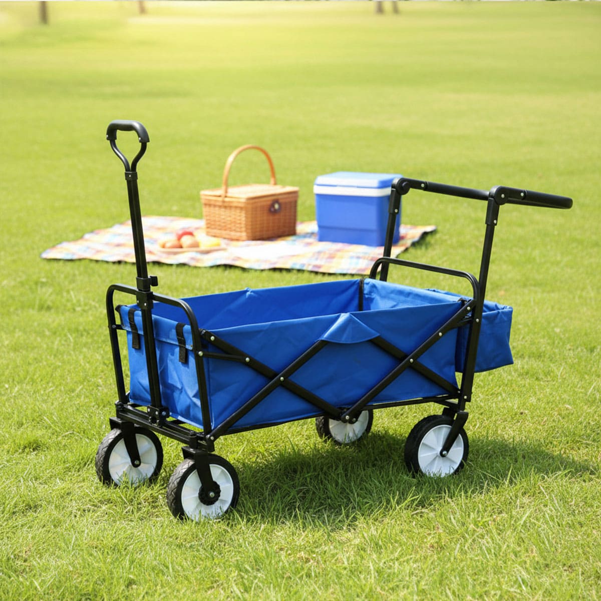 Foldable Picnic & Camping Wagon for Hiking