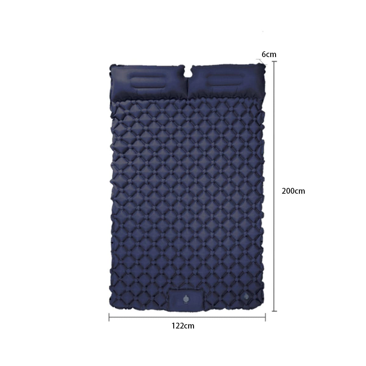 Camping Air Bed with Built-in Pillow