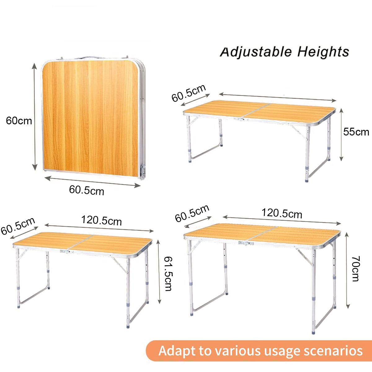 Fold-in-Half Utility Table