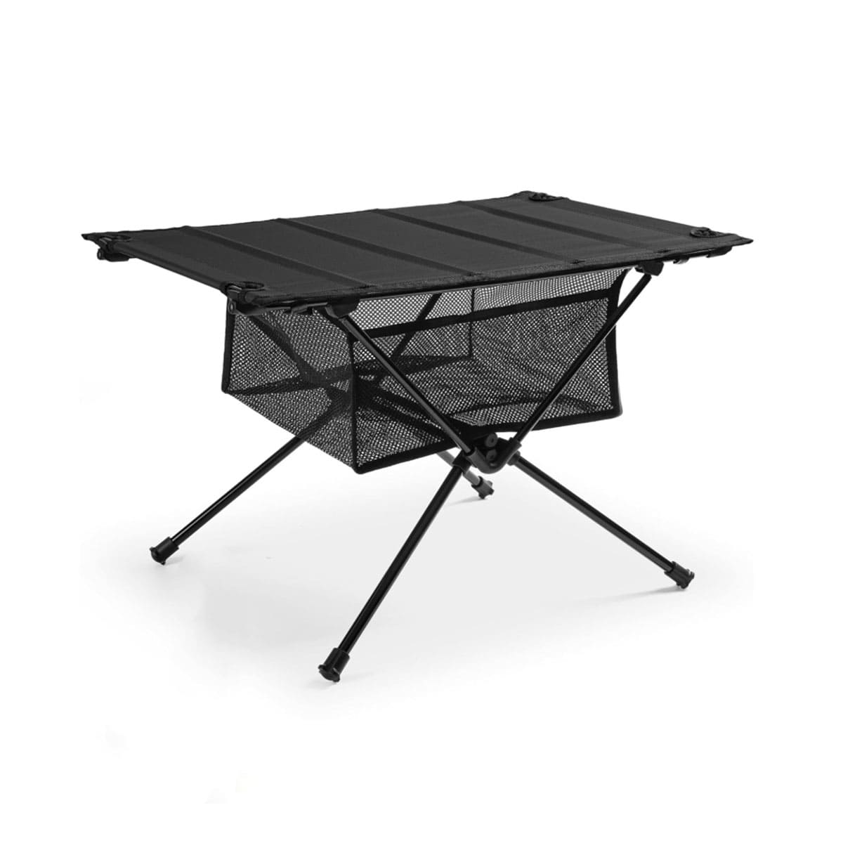 Outdoor folding net bag table for camping