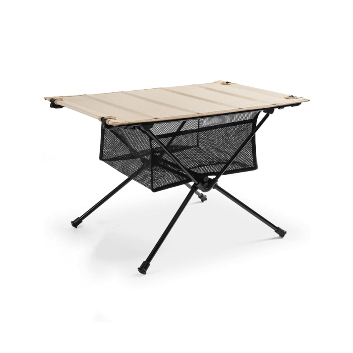 Portable folding table with cloth cover