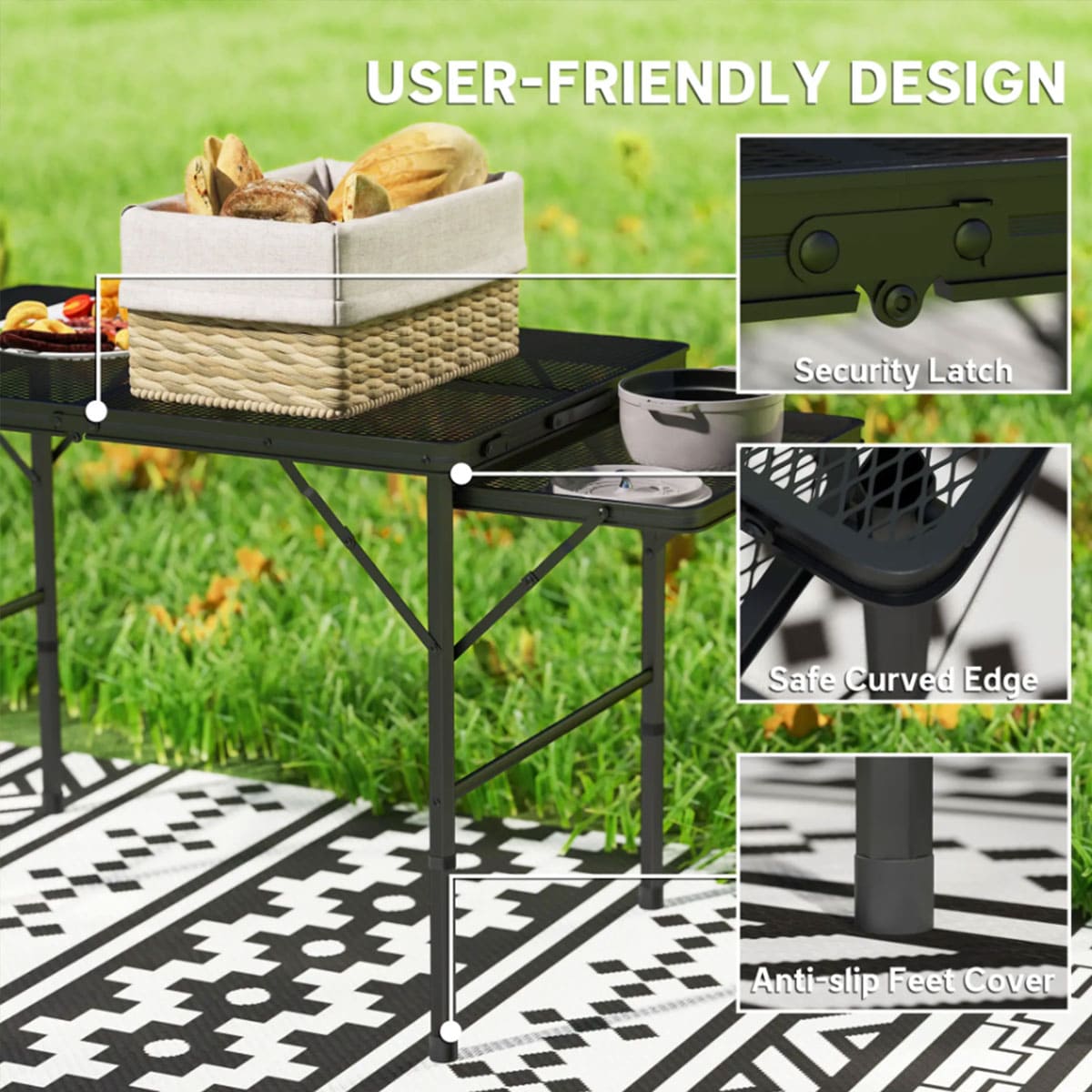 Portable Camping BBQ Table
