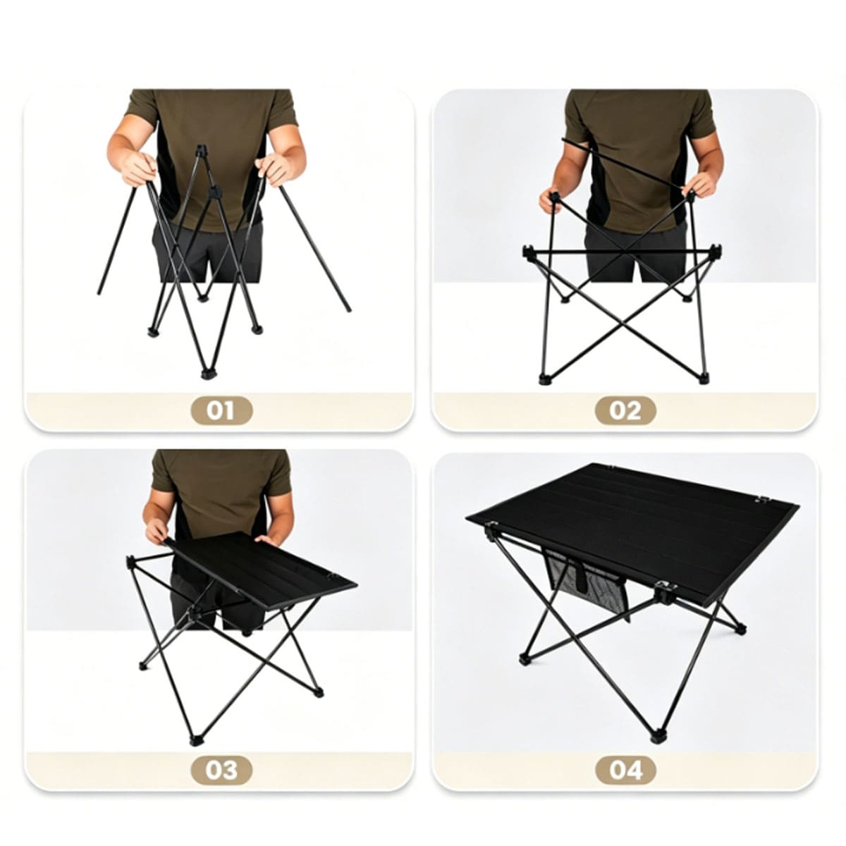 Folding Outdoor Aluminum Camping Table