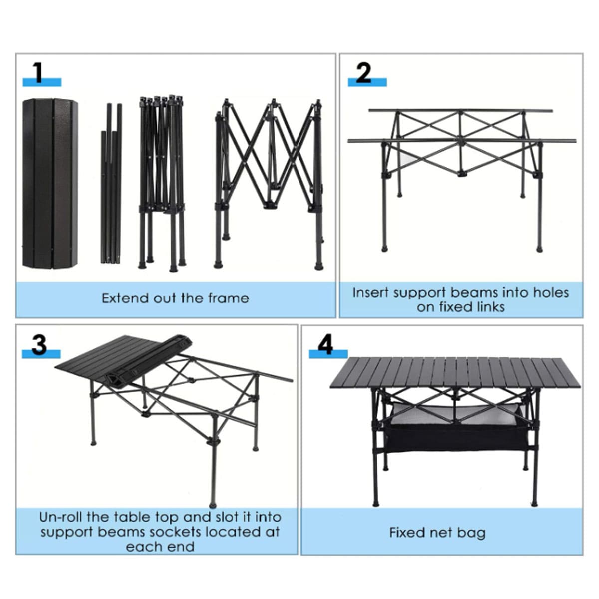 Large Size Outdoor Folding Camping Table