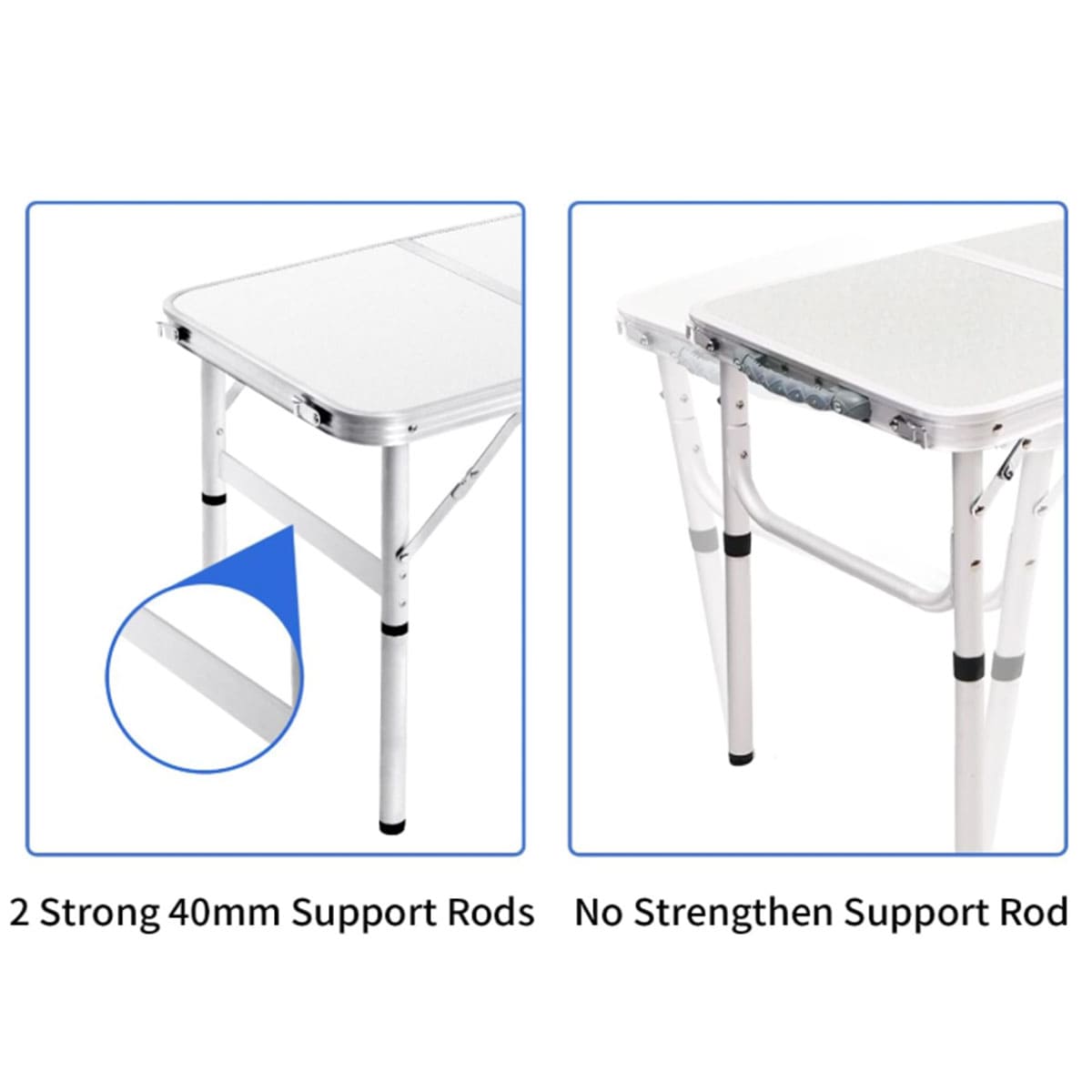Lightweight Aluminum Folding Camping Table