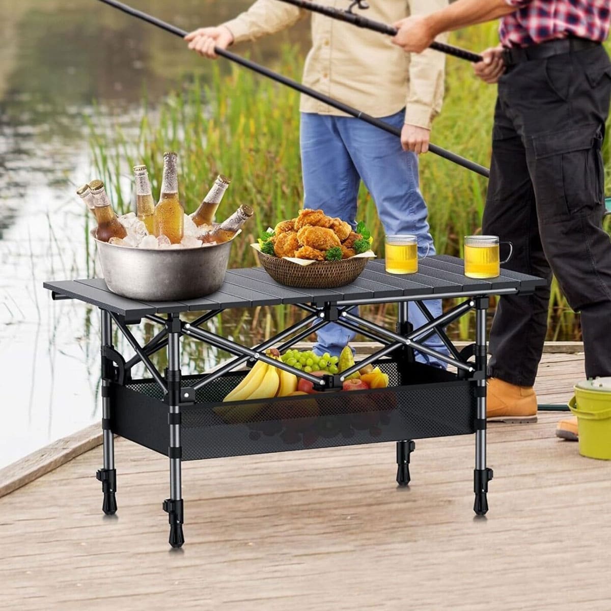 Compact Aluminum Folding Camping Table