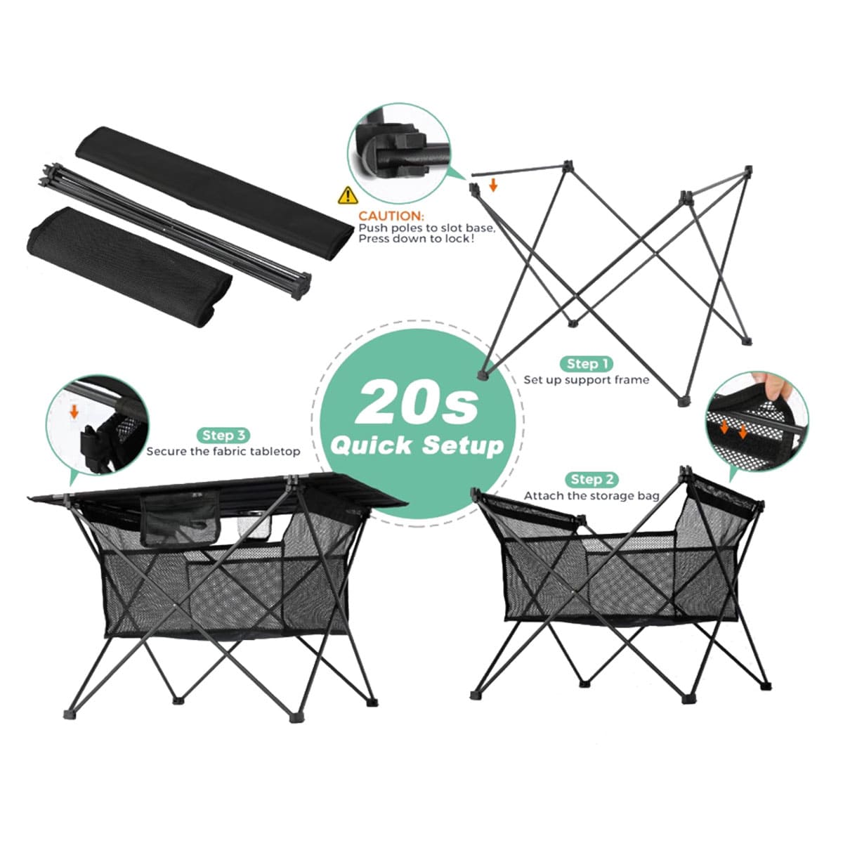 Portable Lightweight Folding Camping Table