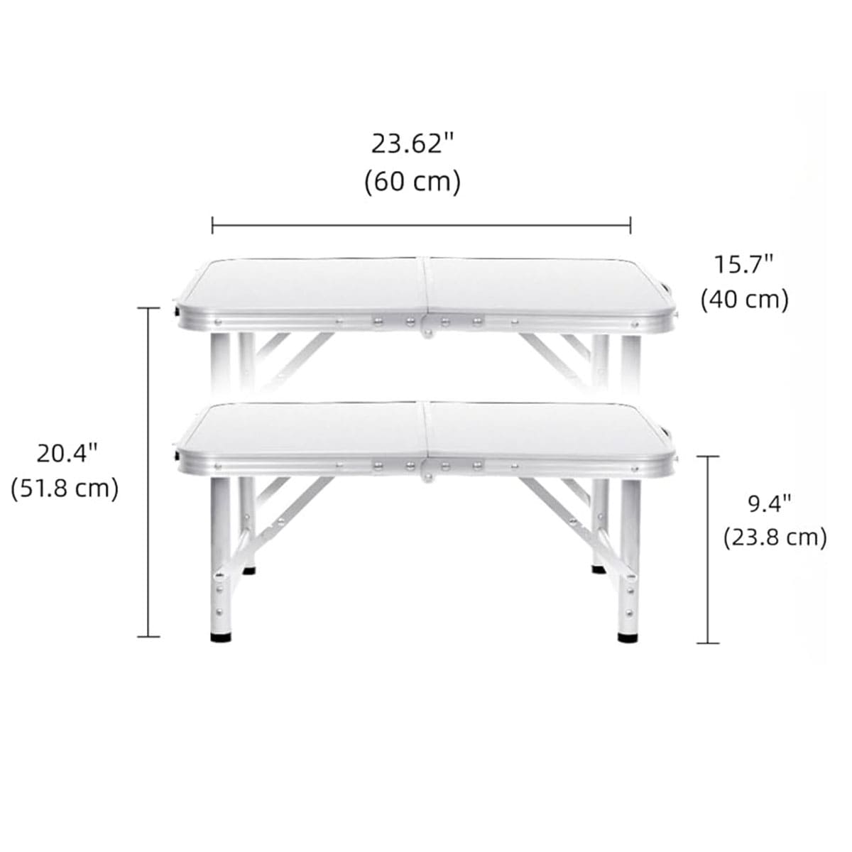 Lightweight Aluminum Folding Camping Table
