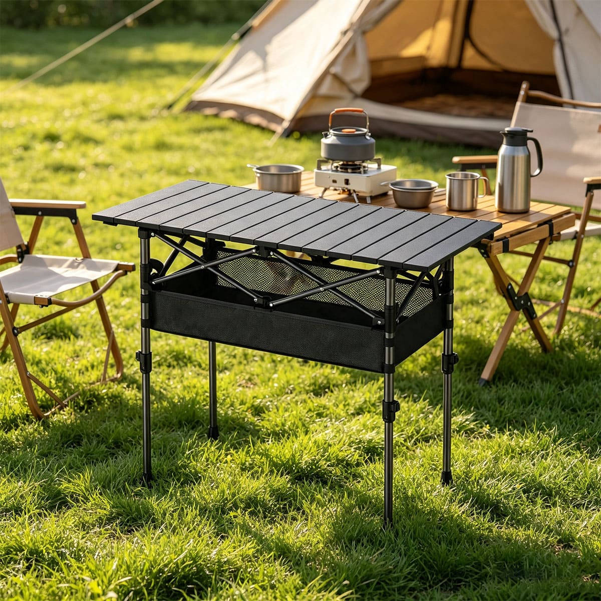 Compact Aluminum Folding Camping Table