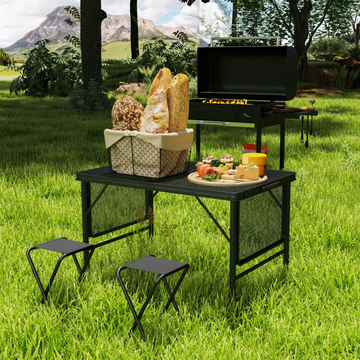 Portable Camping BBQ Table