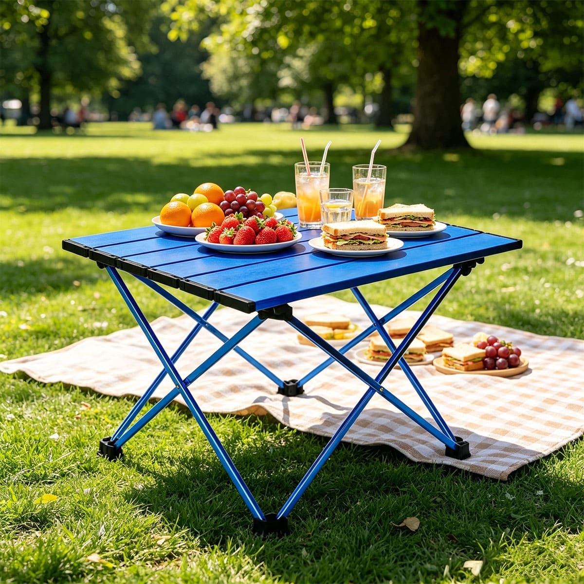 Outdoor hiking picnic chair on the beach