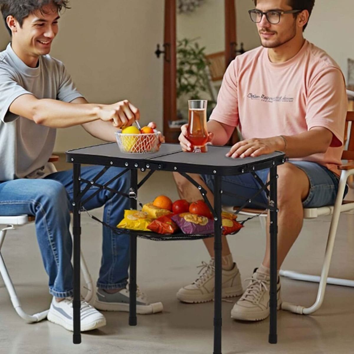 Lightweight Aluminum Folding Camping Table