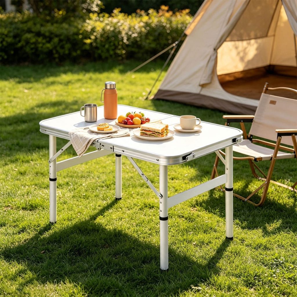 Lightweight Aluminum Folding Camping Table