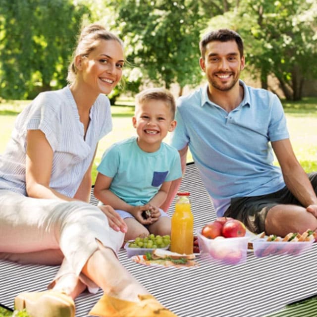 Portable Waterproof Picnic Blanket with Carry Strap
