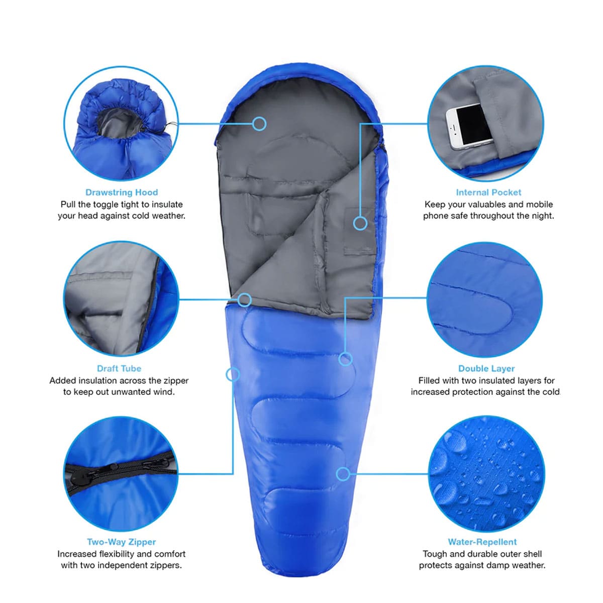 Mummy Premium Thermal Efficiency Sleeping Bag