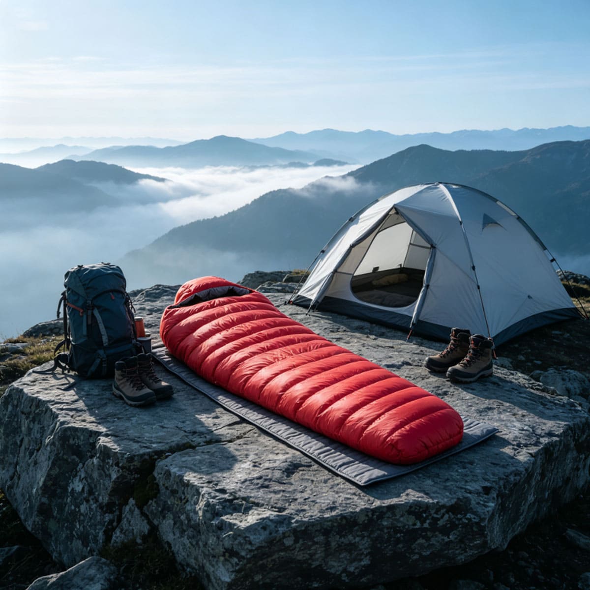 Portable Camping Colored Envelope Sleeping Bag