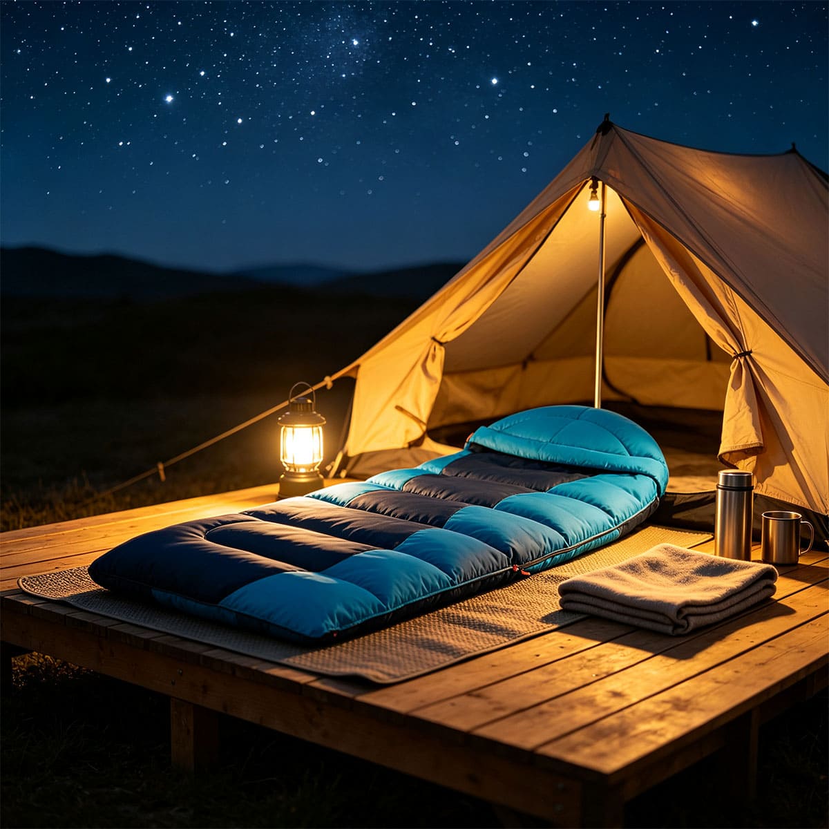 Lightweight waterproof sleeping bag