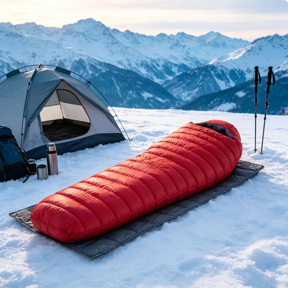 Portable Camping Colored Envelope Sleeping Bag