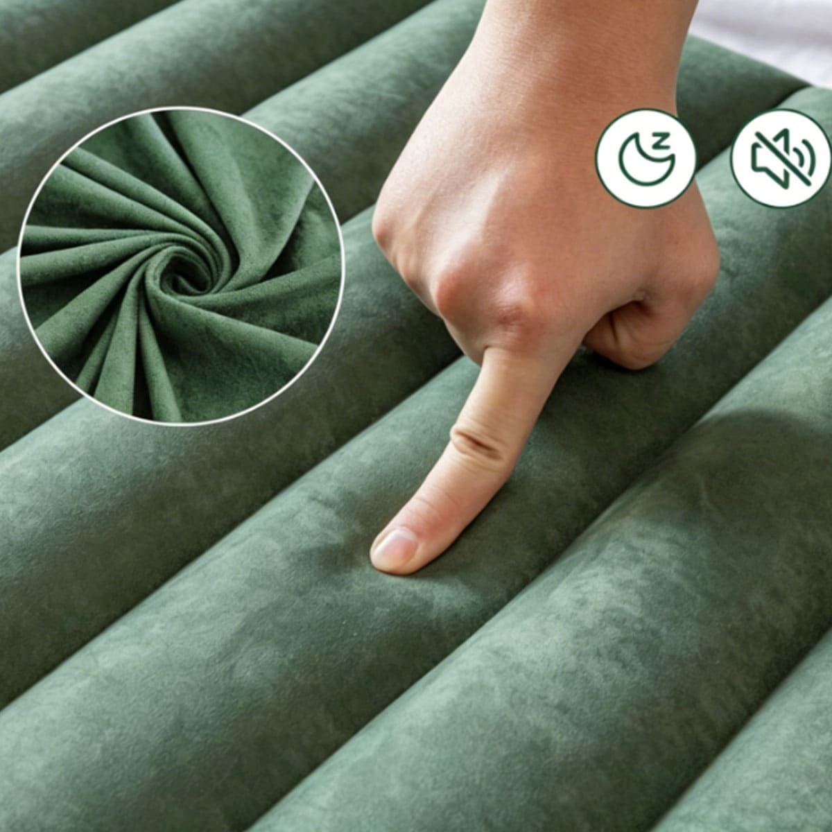 Thickened Inflatable Mattress with Foot Press Pump