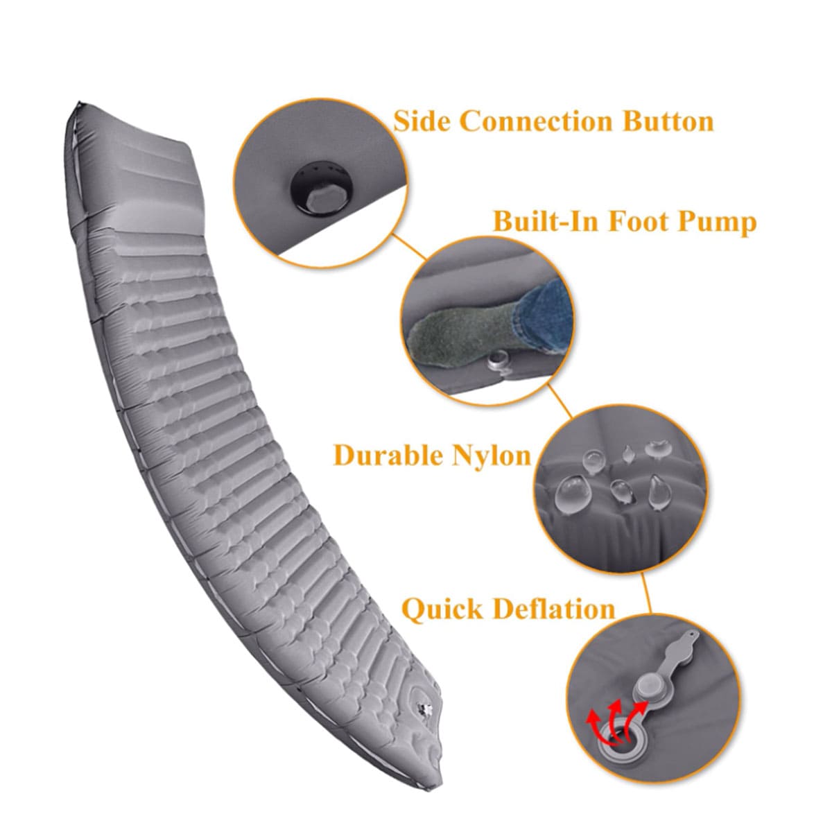 Quick-opening outdoor air cushion