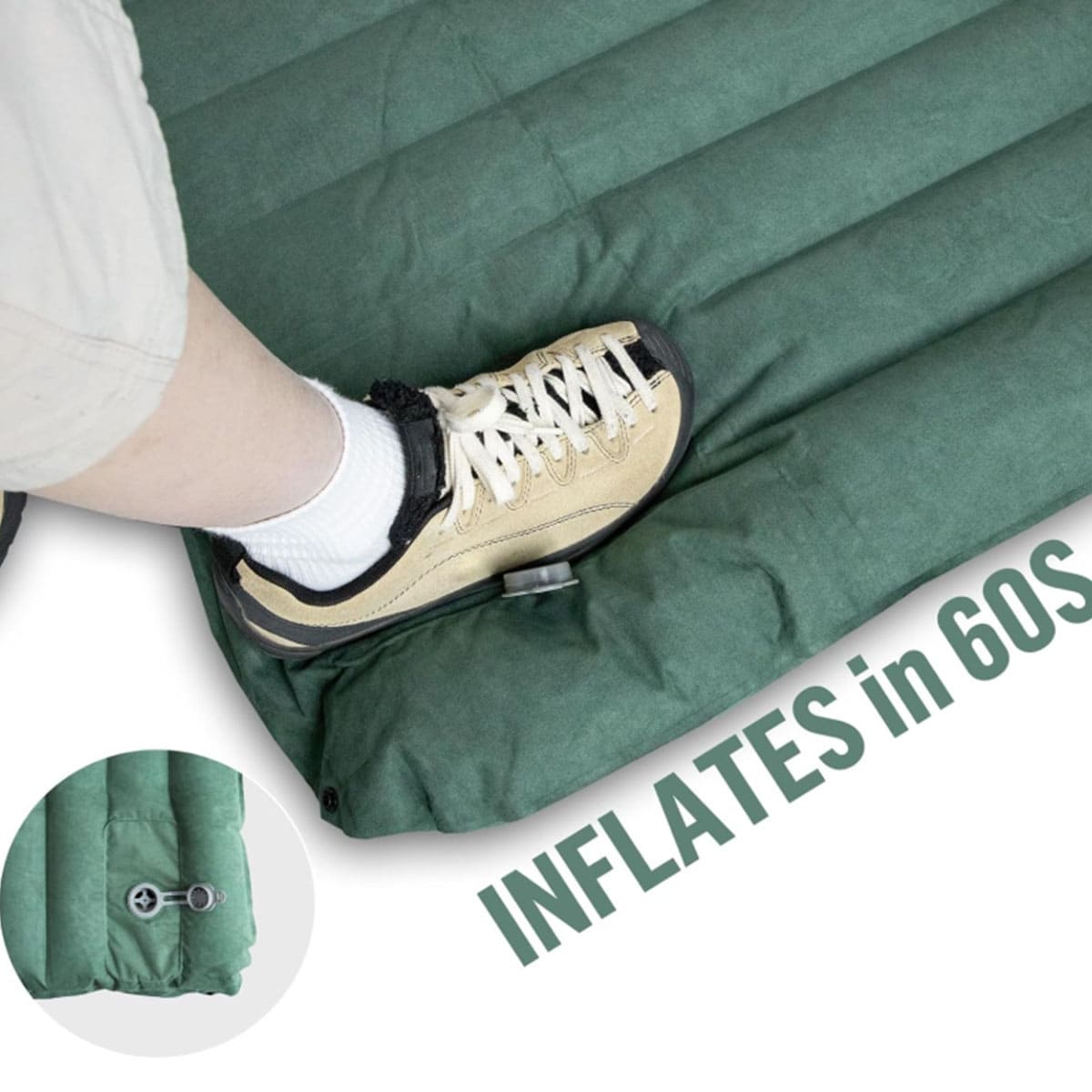 Thickened Inflatable Mattress with Foot Press Pump