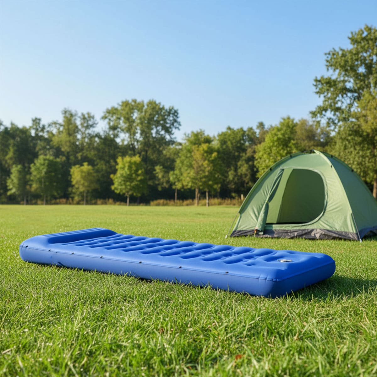 Inflatable Camping Sleeping Pad with Pillow