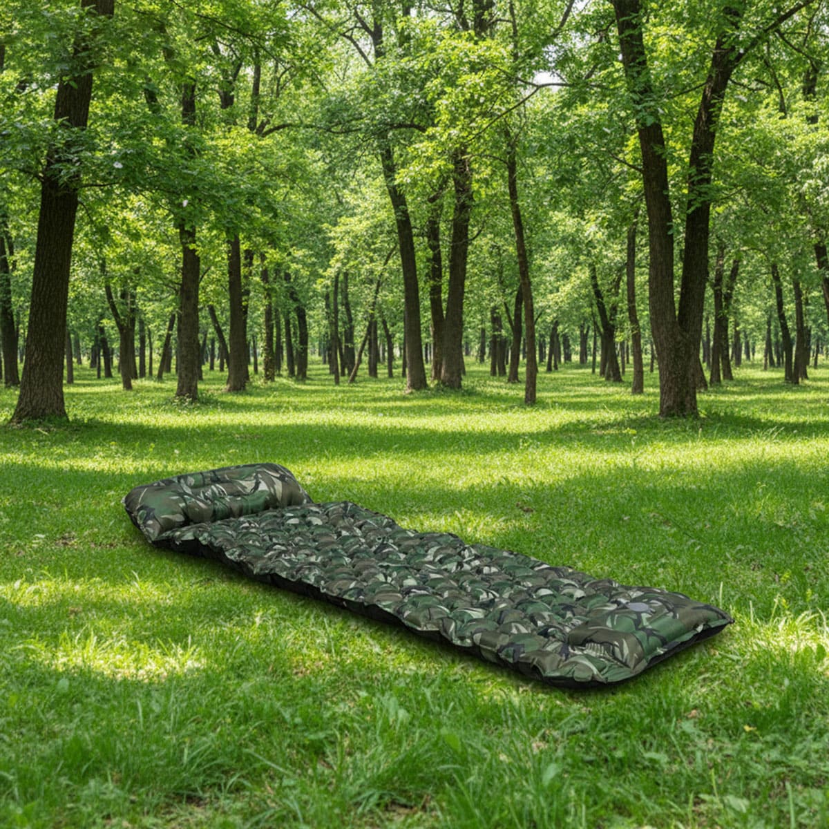 Single camouflage sleeping mat
