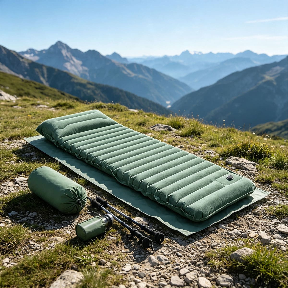 Thickened Inflatable Mattress with Foot Press Pump
