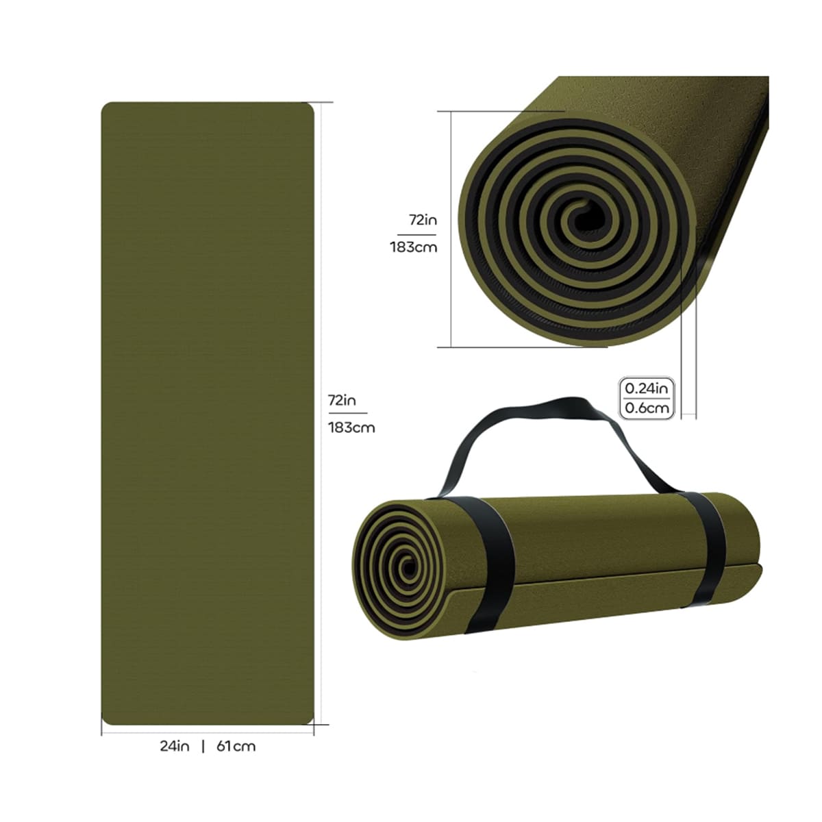 High Quality TPE Gym Exercise Mat