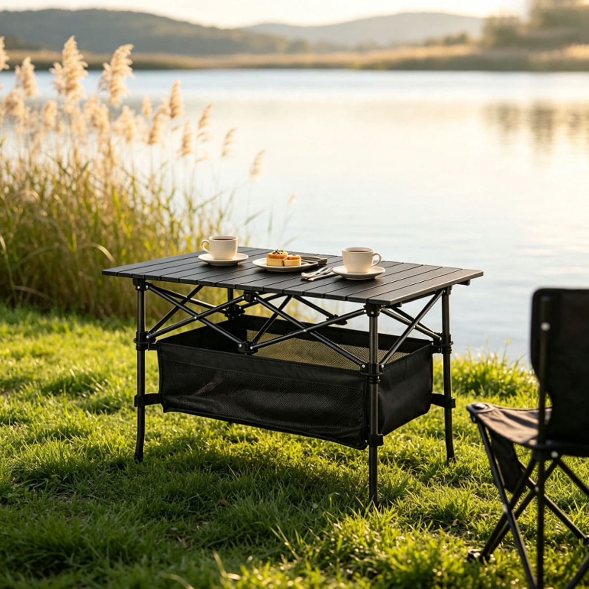 Outdoor multifunctional portable folding table