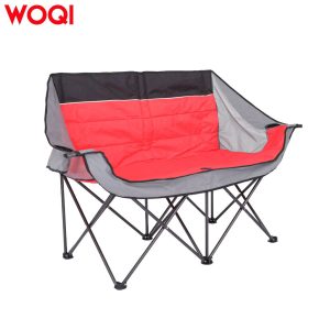 Double outdoor folding chair