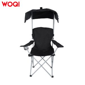 Folding chair with canopy