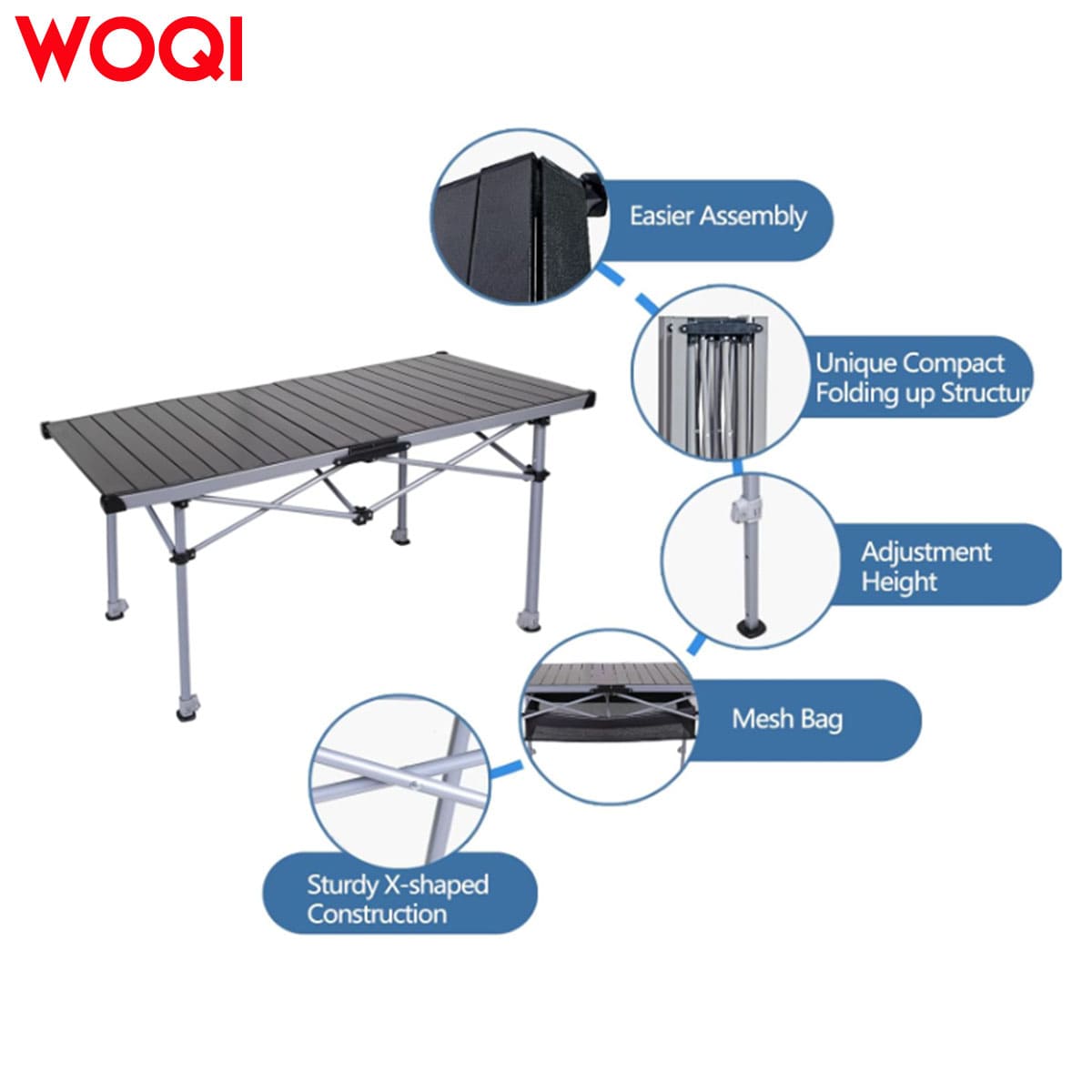 Adjustable Height Portable Table - Image 4