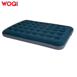 Double Air Mattress with Built-in Foot Pump