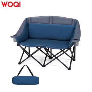 Double Camping Chair Padded Loveseat
