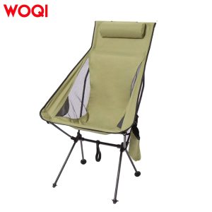 High Back Folding Camping Chair with Pillow