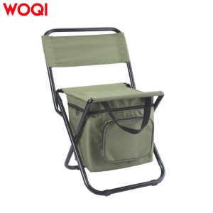 Travel fishing stool with refrigeration bag