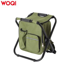 Backpack stool can be folded.