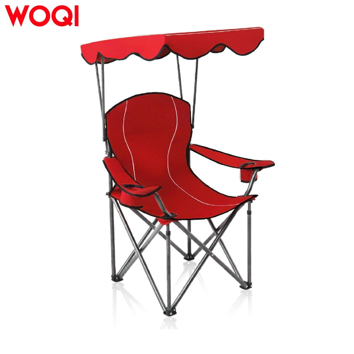 Camping chair with sunshade